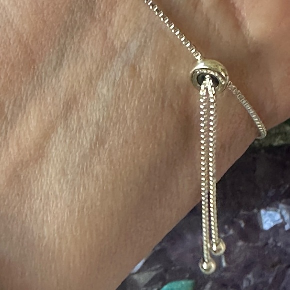 Sterling silver ball's adjustable bracelet - Picture 4 of 6